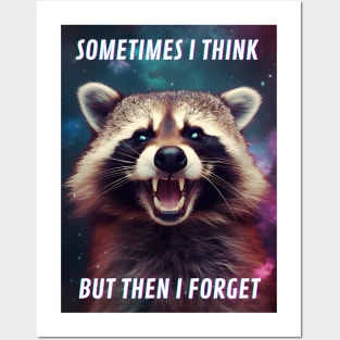 Funny Aesthetic Trash Panda Raccoon Internet Meme Posters and Art